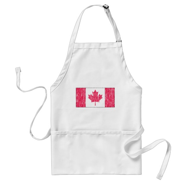 Tablier Drapeau canadien affligé (Devant)