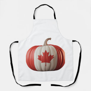 Tablier Drapeau canadien Citrouille Feuille d'érable Thank