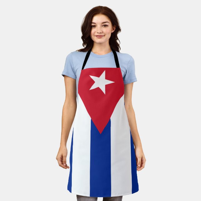 Tablier Drapeau cubain (Porté)