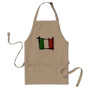 Tablier Drapeau de brosse de l'Italie