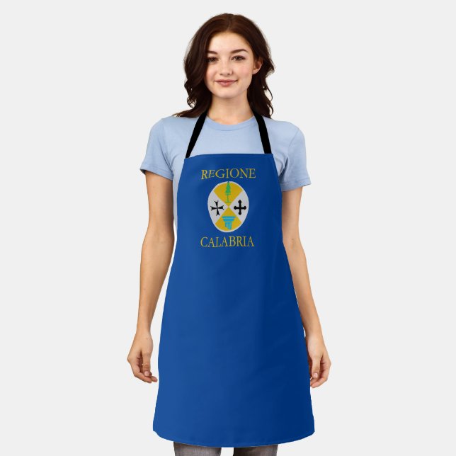 Tablier Drapeau de Calabre (Italie) (Porté)