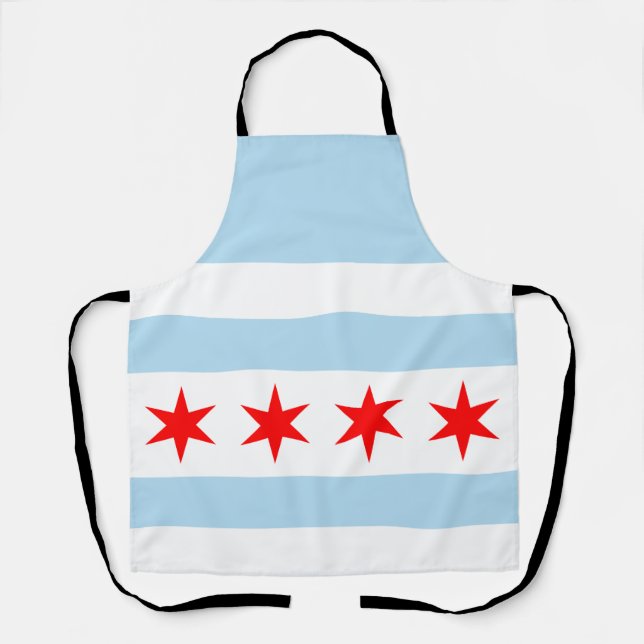 Tablier Drapeau de Chicago, Illinois (Recto)