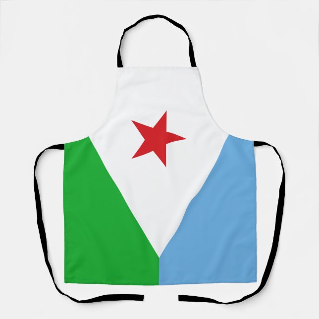 Tablier Drapeau de Djibouti (Recto)