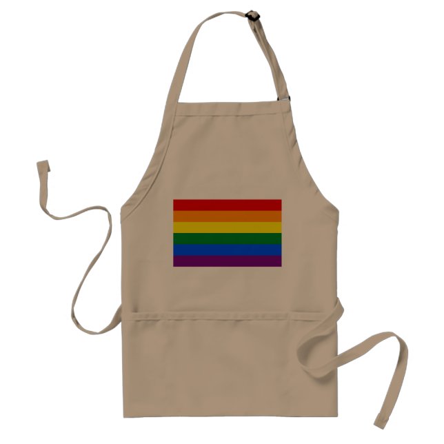 Tablier Drapeau de fierté d'arc-en-ciel (Devant)