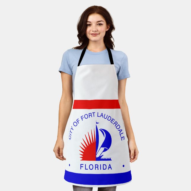 Tablier Drapeau de Fort Lauderdale, Floride (Porté)