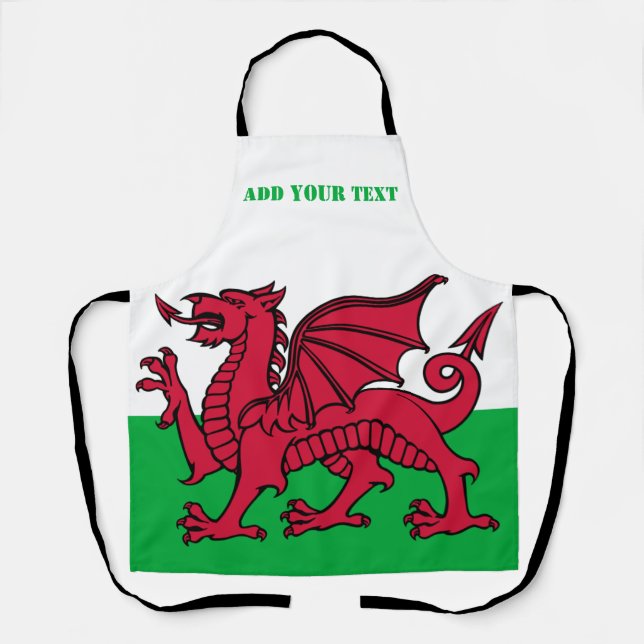 Tablier Drapeau de Galles Dragon Angleterre Red Cardiff (Recto)