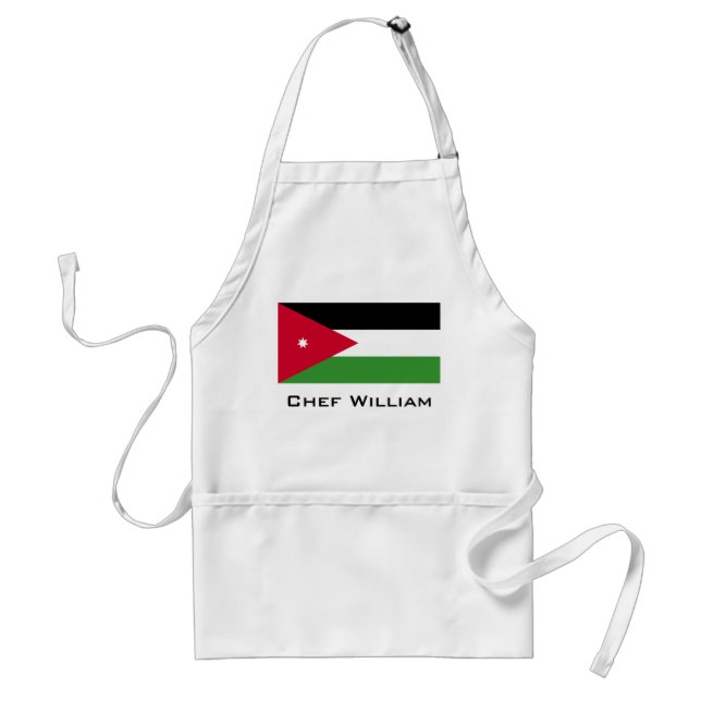 Tablier Drapeau de la Jordanie (Devant)