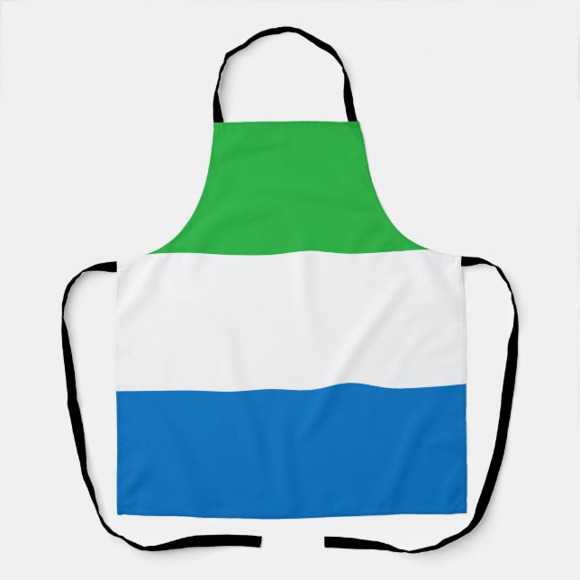 Tablier Drapeau de la Sierra Leone (Recto)