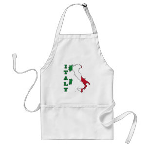 Tablier Drapeau de l'Italie dans la carte