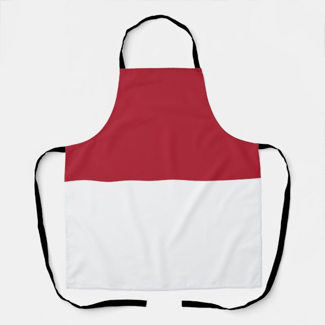 Tablier Drapeau de Monaco (Recto)