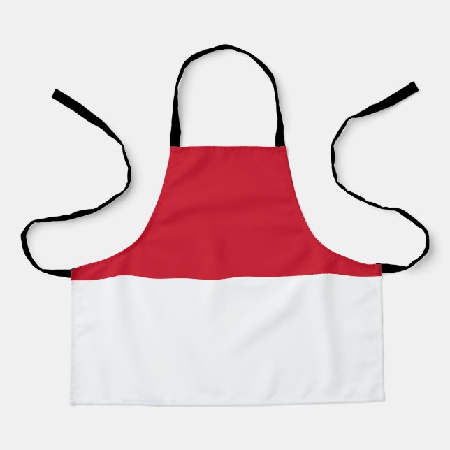 Tablier Drapeau de Monaco (Recto)