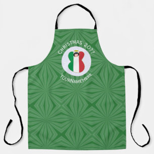 Tablier Drapeau de Noël ange italien personnalisé