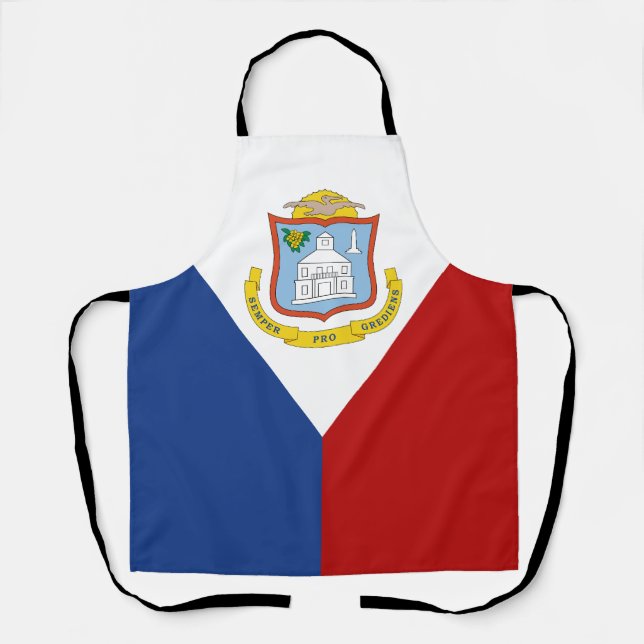Tablier Drapeau de Saint-Martin (Recto)