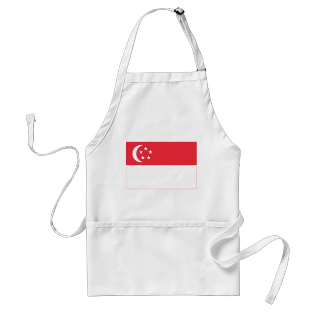 Tablier Drapeau de Singapour (Devant)