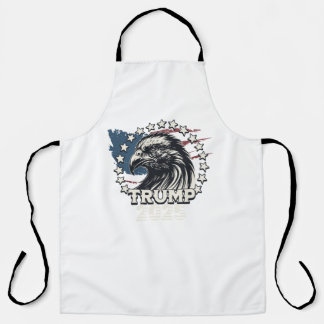 Tablier Drapeau des États-Unis.Président Donald Trump.R