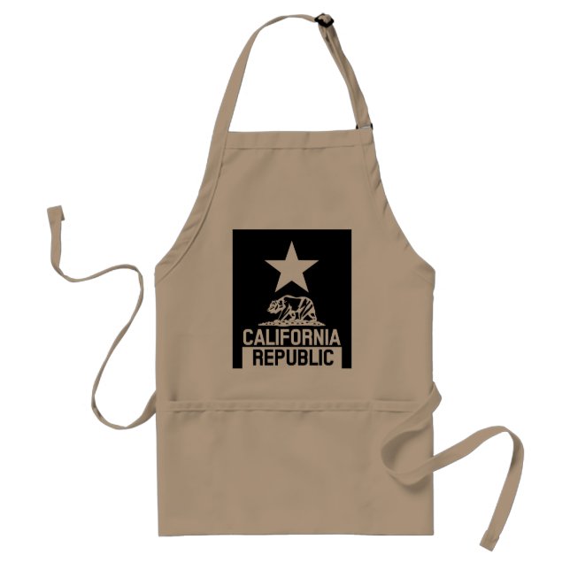 Tablier Drapeau d'État de la RÉPUBLIQUE DE CALIFORNIE (Devant)