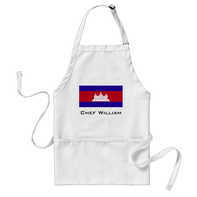 Tablier Drapeau du Cambodge (Devant)