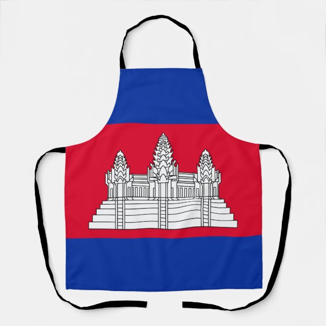 Tablier Drapeau du Cambodge patriotique (Recto)