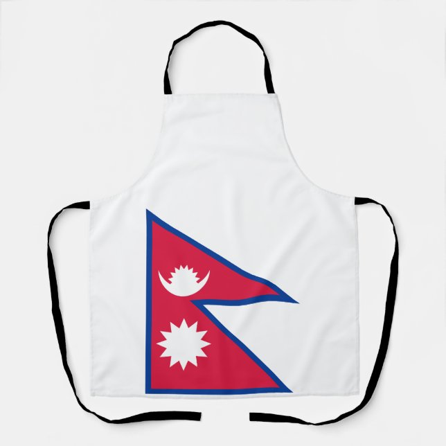 Tablier Drapeau du Népal (Recto)