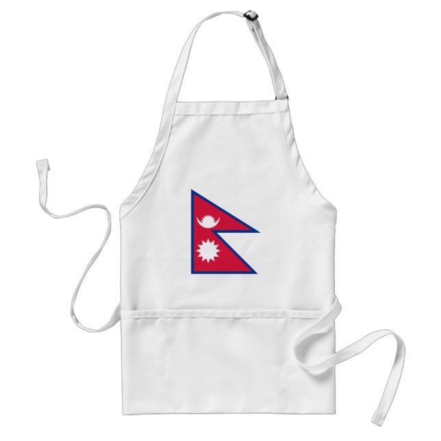 Tablier Drapeau du Népal (Devant)