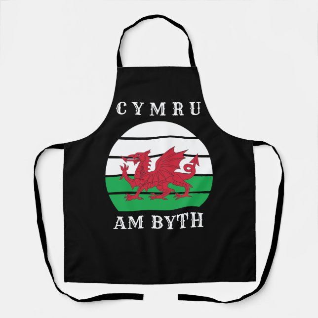 Tablier Drapeau Du Pays De Galles Cymru Am By Fier D'Être  (Recto)