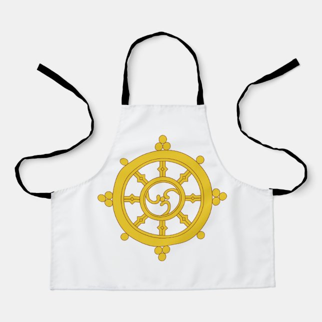 Tablier Drapeau du royaume de Sikkim (Recto)