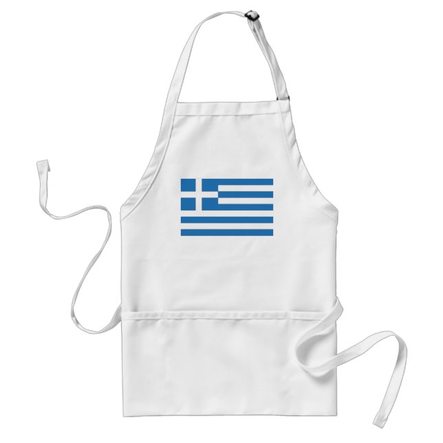 Tablier Drapeau grec, Drapeau grec (Devant)