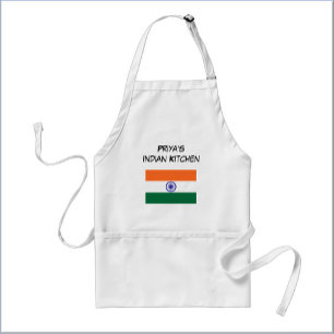 Tablier Drapeau indien personnalisé orange blanc et vert