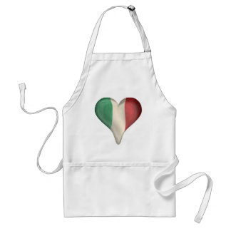 Tablier Drapeau italien à un coeur