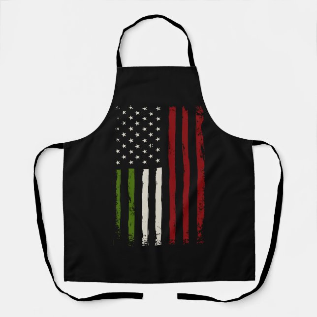 Tablier Drapeau Italien Américain Italie Patrimoine Amériq (Recto)