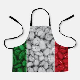 Tablier Drapeau italien avec café