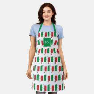 Tablier DRAPEAU ITALIEN   Monogramme   Italien