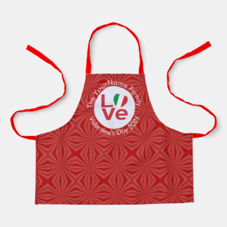 Tablier Drapeau italien Rouge AMOUR Enfants personnalisés