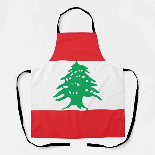 Tablier Drapeau libanais (Recto)