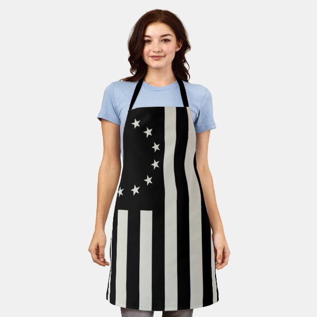 Tablier Drapeau Manga, Betsy Ross ou Drapeau Cercle Améric (Porté)