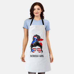 Tablier Drapeau Porto Rico fille mignonne Boricua