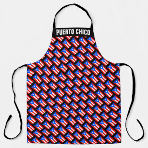 Tablier Drapeau Porto Rico grand espace cuisine BBQ person