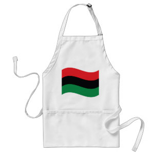 Tablier Drapeau rouge, noir et vert