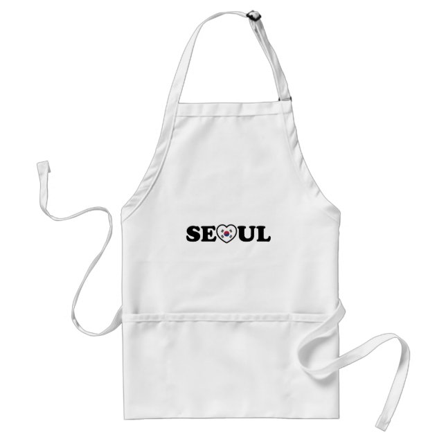 Tablier Drapeau Seoul Love Heart Taegeukgi (Devant)