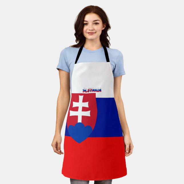 Tablier Drapeau slovaque (Porté)