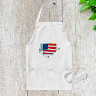 Tablier Drapeau USA Sur Carte