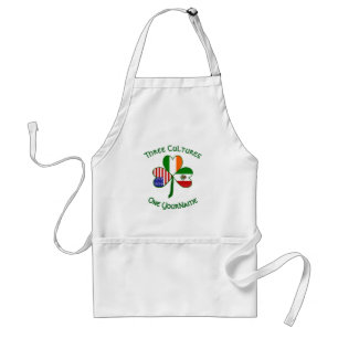 Tablier Drapeaux Mexicain Irlandais Américain Shamrock Vot