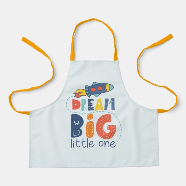 Tablier Dream Big Little One Rocket (Recto)