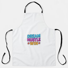 Dream Hustle Win - Apron Motivationnel