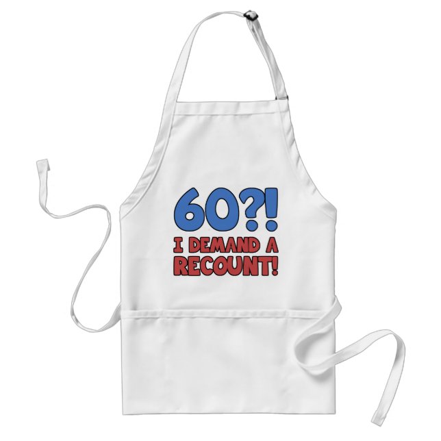 Tablier Drôle 60e anniversaire Gag cadeau (Devant)