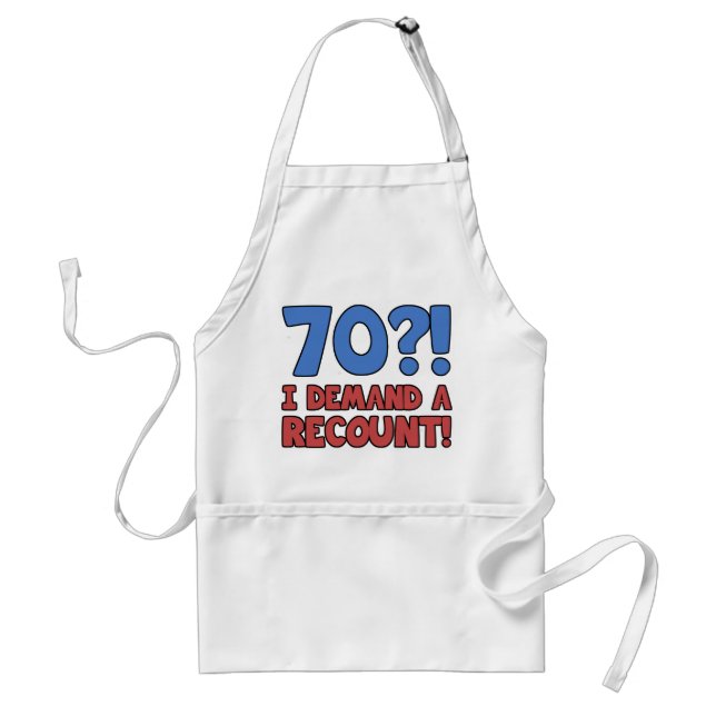Tablier Drôle 70e anniversaire Gag cadeau (Devant)