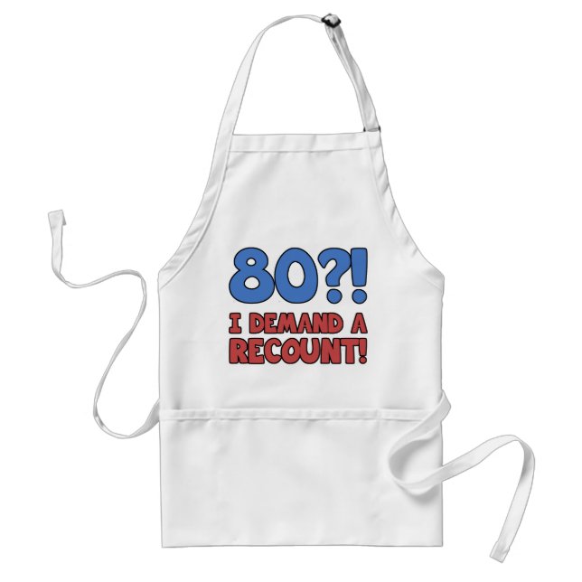 Tablier Drôle 80e anniversaire Gag cadeau (Devant)