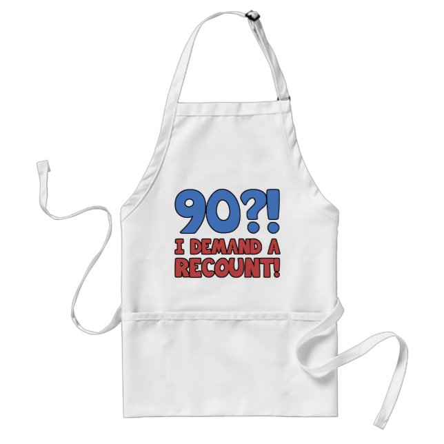 Tablier Drôle 90e anniversaire Gag cadeau (Devant)
