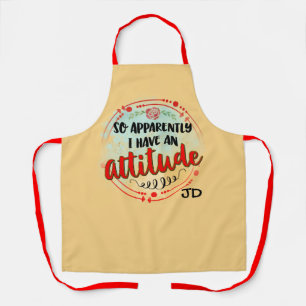 Tablier Drôle Apparemment J'Ai Une Citation D'Attitude Sar