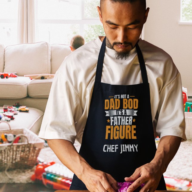Tablier Drôle BBQ Fête des pères Cadeau Papa Bod Devis (Funny BBQ Father's Day Gift Dad Bod Quote Apron)